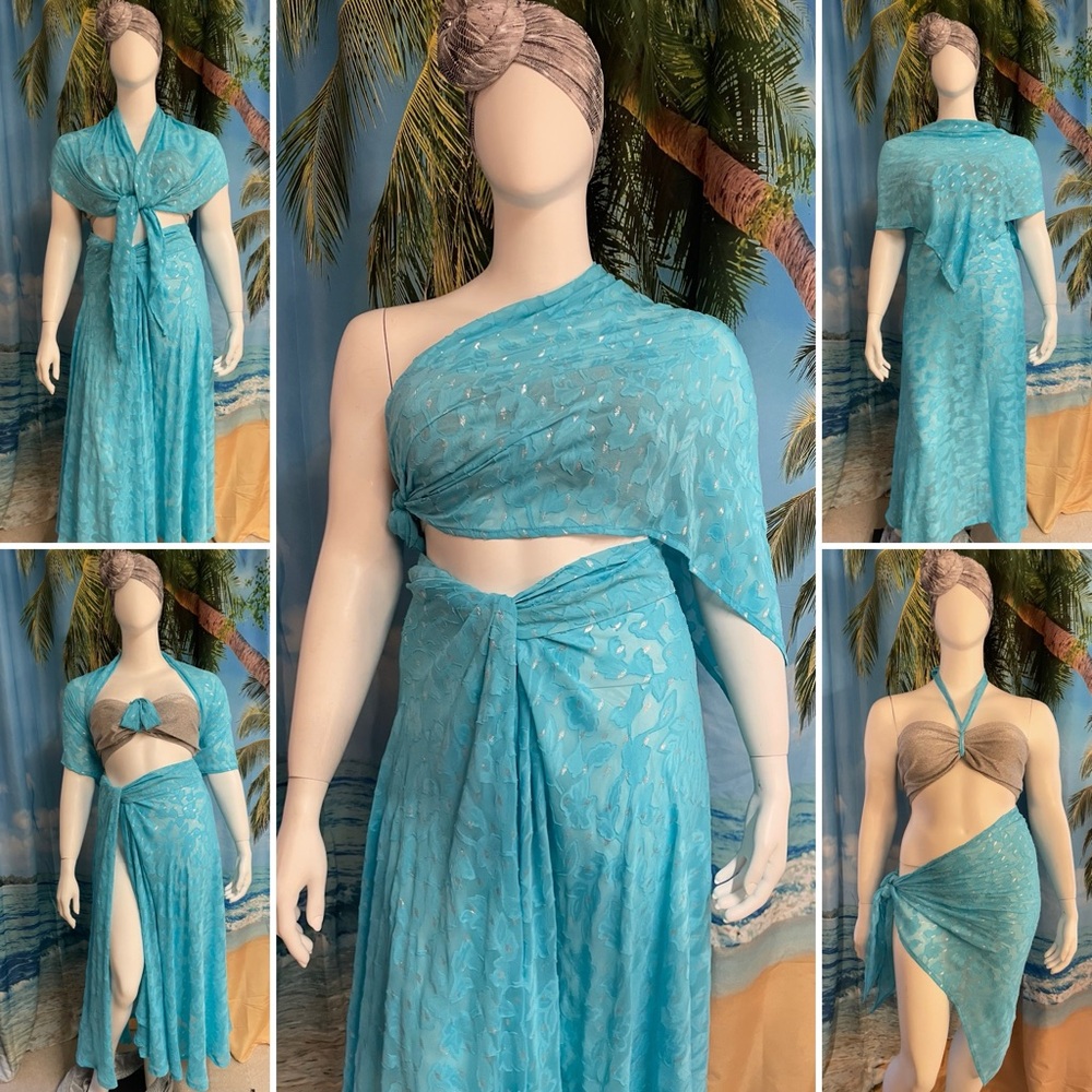 Elegant Blue 5-way Cover-Up